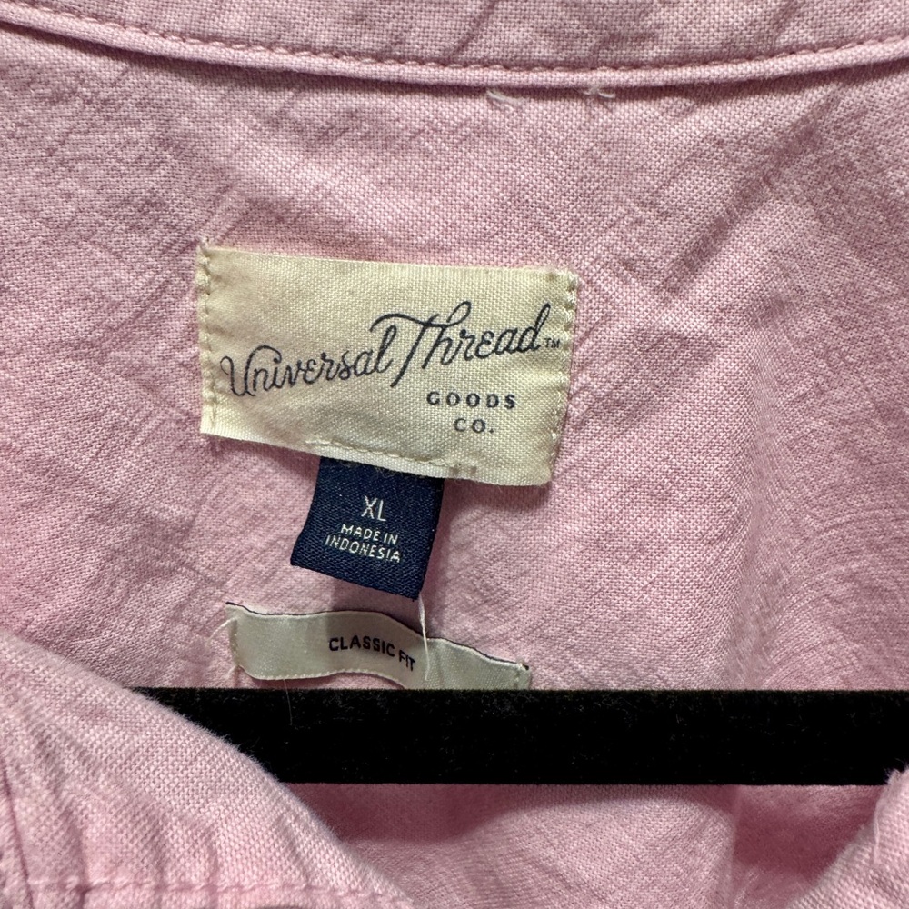 Universal Thread Pink Button-Up Shirt - Picture 2 of 2